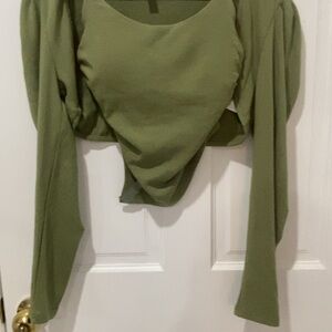 Olive Green Women's Top